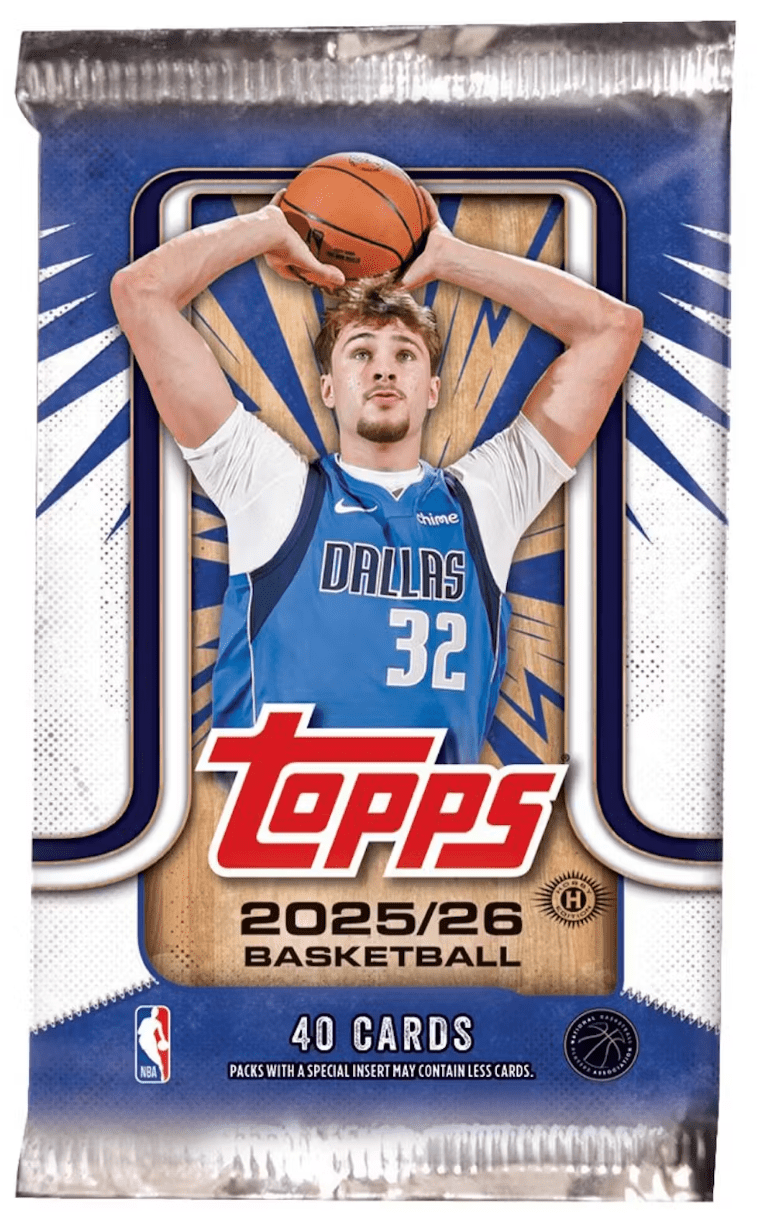 2025/26 Topps Basketball Hobby Jumbo Pack (40 Cards Per Pack)