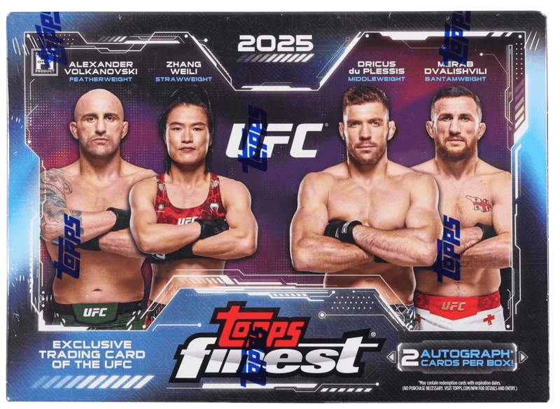 2025 Topps Finest UFC Hobby (6 Packs Per Box, 10 Cards Per Pack)