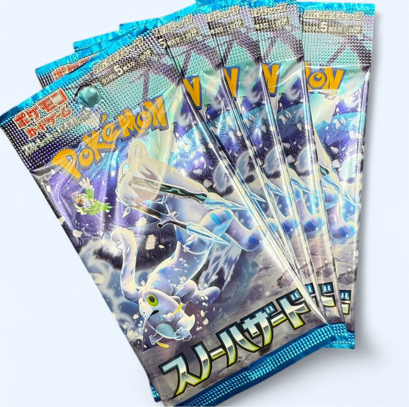 5 Pokemon Japanese Snow Hazard Booster Packs