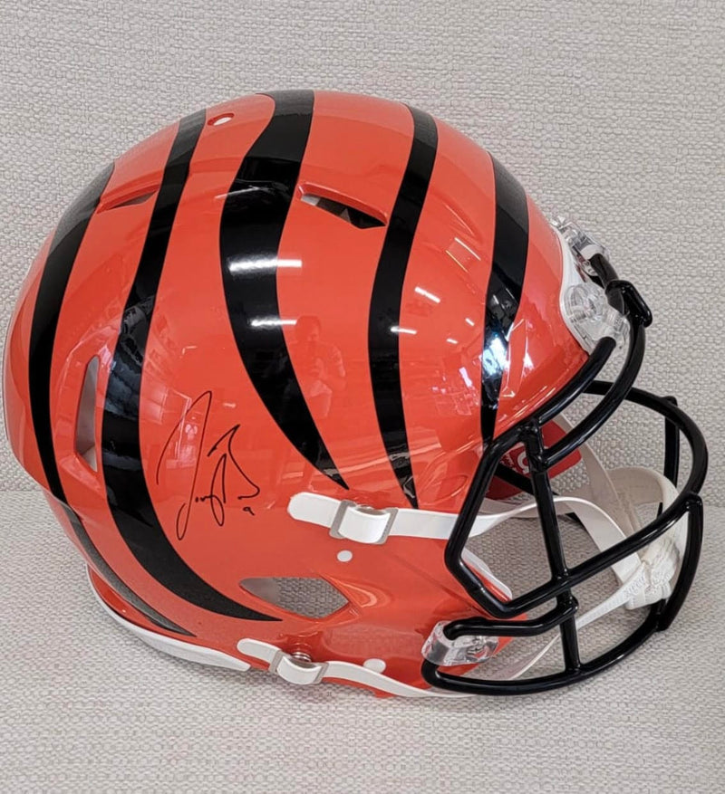 Joe Burrow Signed Helmet Orange - Fanatics Authenticated