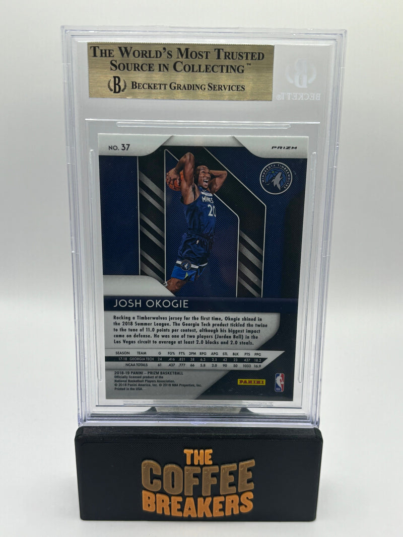 2018-19 Panini Prizm Prizms White Sparkle Josh Okogie 