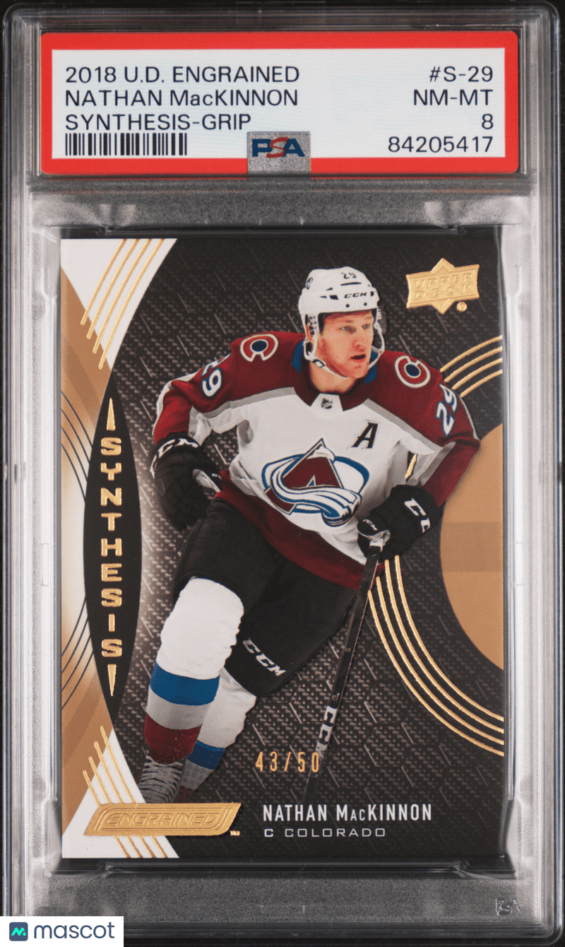 2018 Upper Deck Engrained Synthesis Nathan Mackinnon 