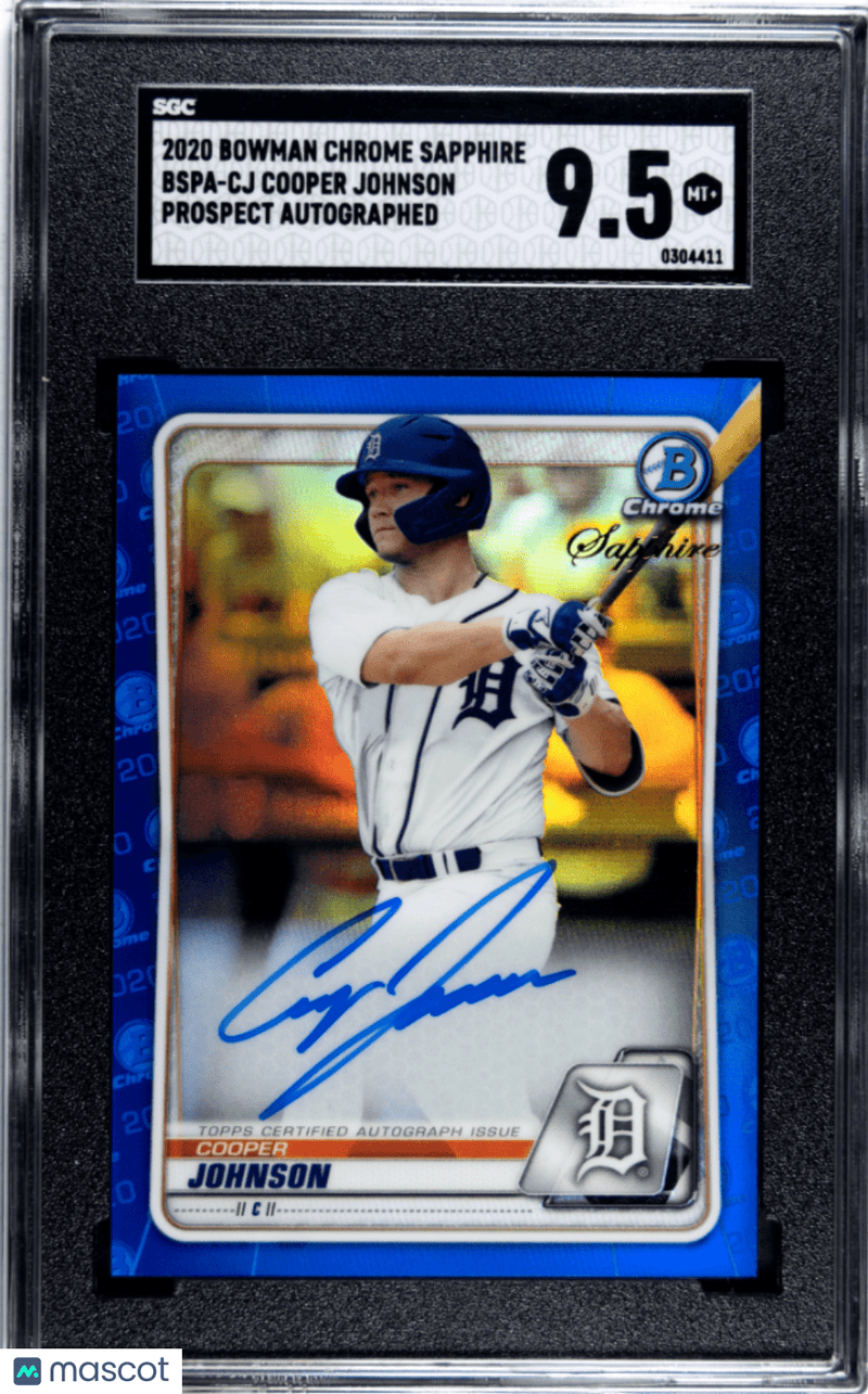 2020 Bowman Chrome Sapphire Cooper Johnson 