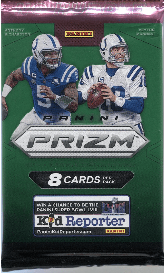 2023 Prizm NFL No Huddle Pack ( 1 Packs , 8 Cards per Pack)