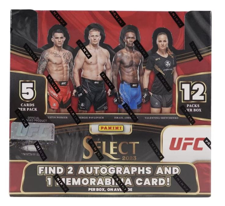 2023 Panini Select UFC Hobby Box (5 Cards Per Pack, 12 Packs Per Box)