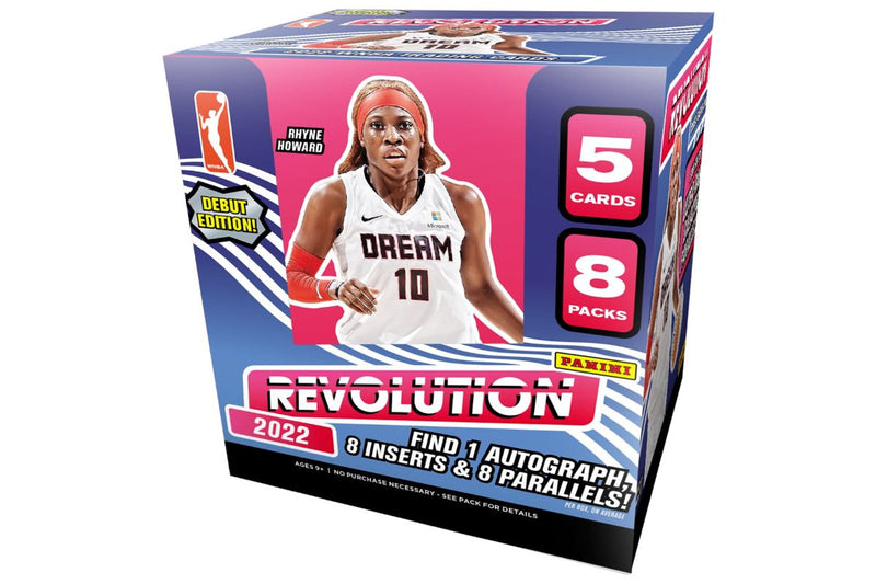 2022 Panini Revolution WNBA Basketball Hobby Box (5 Cards Per Pack, 8 Packs Per Box)