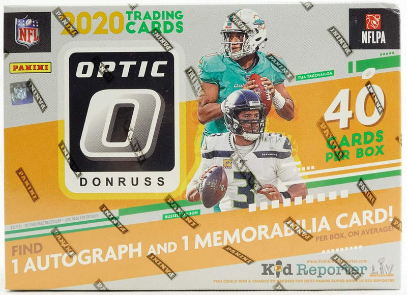 2020 Panini Donruss Optic Football Mega Box (10 Packs Per Box, 4 Cards Per Pack)