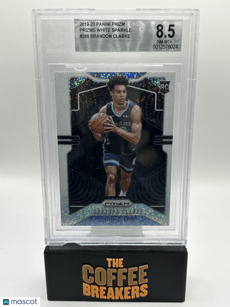 2019-20 Panini Prizm Prizms White Sparkle Brandon Clarke 