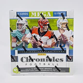 2020 Panini NFL Chronicles Football Mega Box ( 10 Packs 5 Card Per Pack)