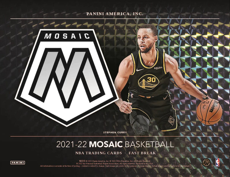 2021 Panini Mosaic Basketball Fast Break Box (12 pack per box, 12 cards per pack)