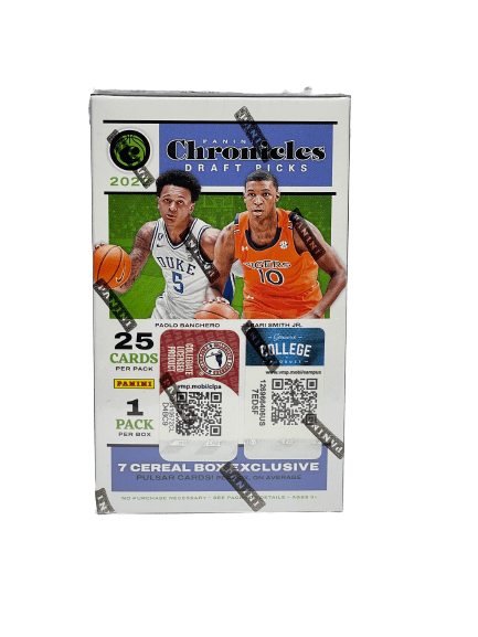 2022 Panini Chronicles Basketball Draft Picks Cereal Box (25 Cards Per Box)