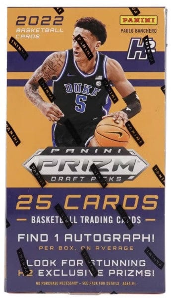 2022 Panini Prizm Basketball Collegiate Draft Picks H2 Box (5 Cards Per Pack, 5 Packs Per Box)
