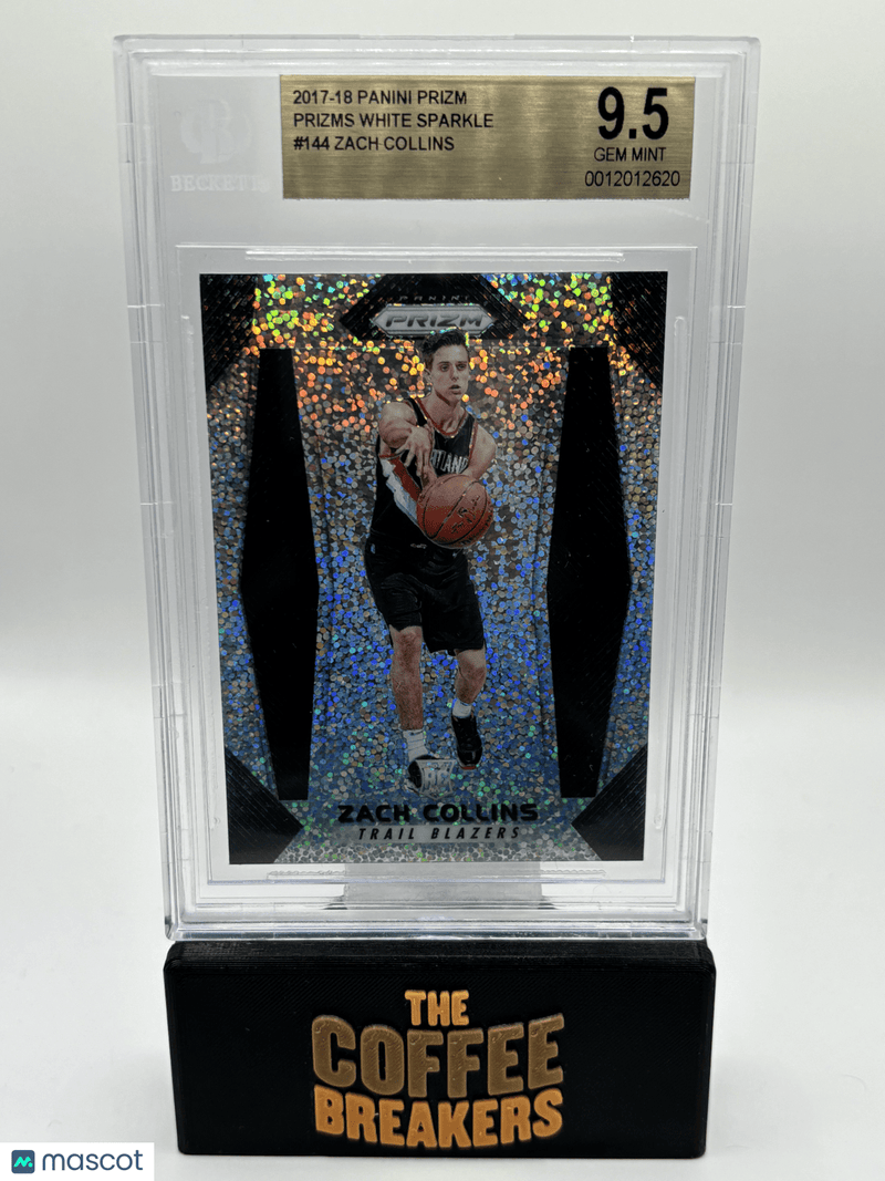 2017-18 Panini Prizm Prizms White Sparkle Zach Collins 
