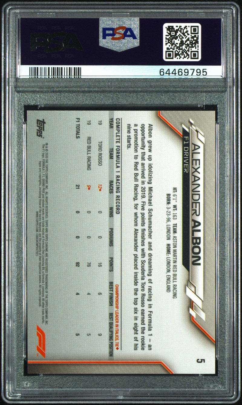 2020 Topps Chrome Formula 1 Sapphire Edition Alexander Albon 