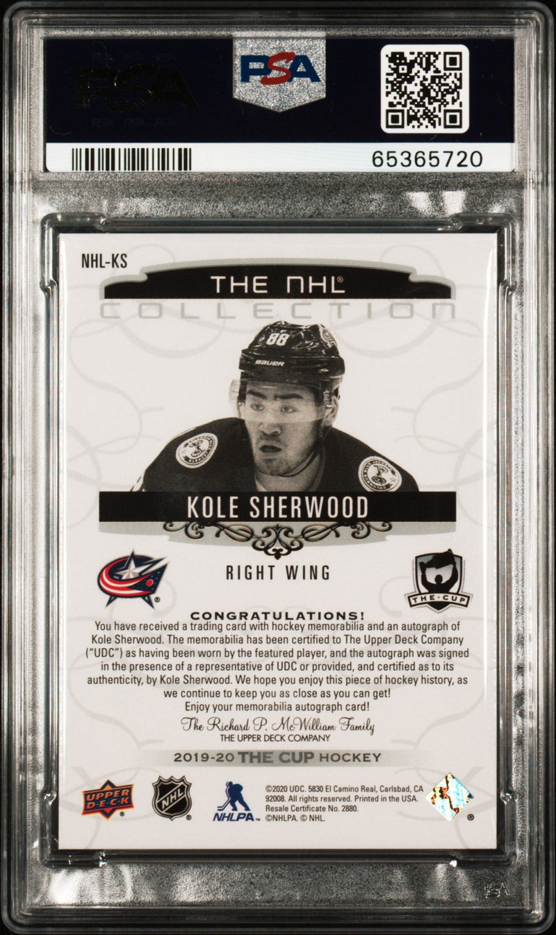 2019 Upper Deck The Cup NHL Collection Autographs Kole Sherwood 