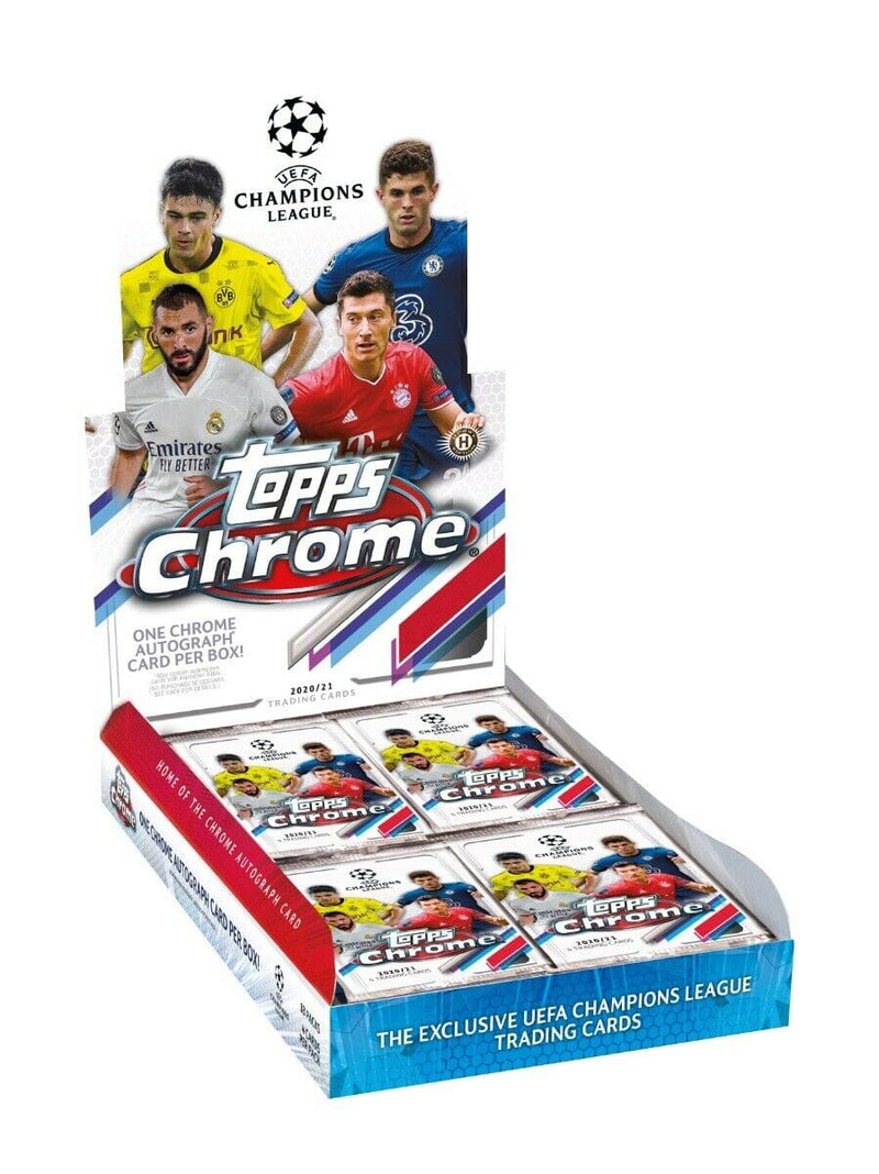 2021 Topps Chrome Champions League Soccer Hobby Box (18 Packs per Box! Each pack contains 4 2021 Topps UEFA Champions)