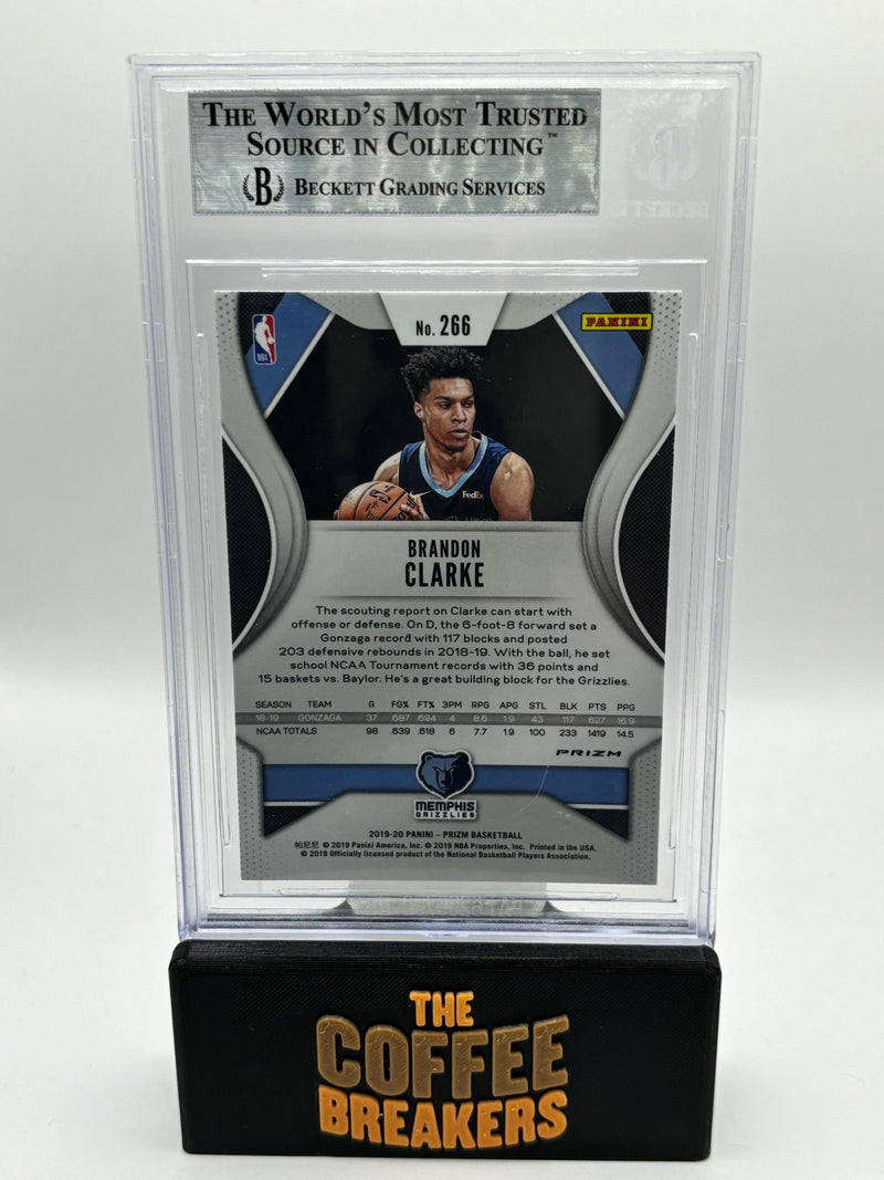 2019-20 Panini Prizm Prizms White Sparkle Brandon Clarke 