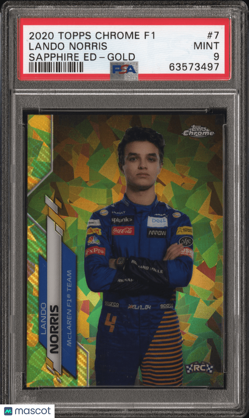 2020 Topps Chrome Formula 1 Sapphire Edition Lando Norris 
