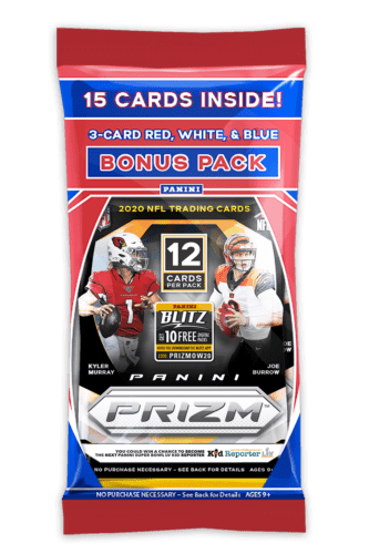 2020 Panini Prizm Football Cello Multi Pack (15 cards per pack)